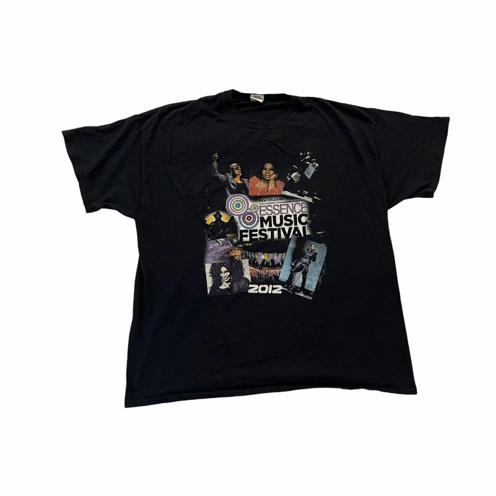 Essence Festival - Aretha Franklin, Mary J Blige - 2012 (2XL) Vintage T-Shirt